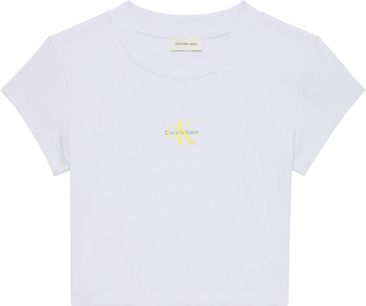 Calvin Klein A- MONOGRAM BABY TEE Mor Kadın T-Shirt
