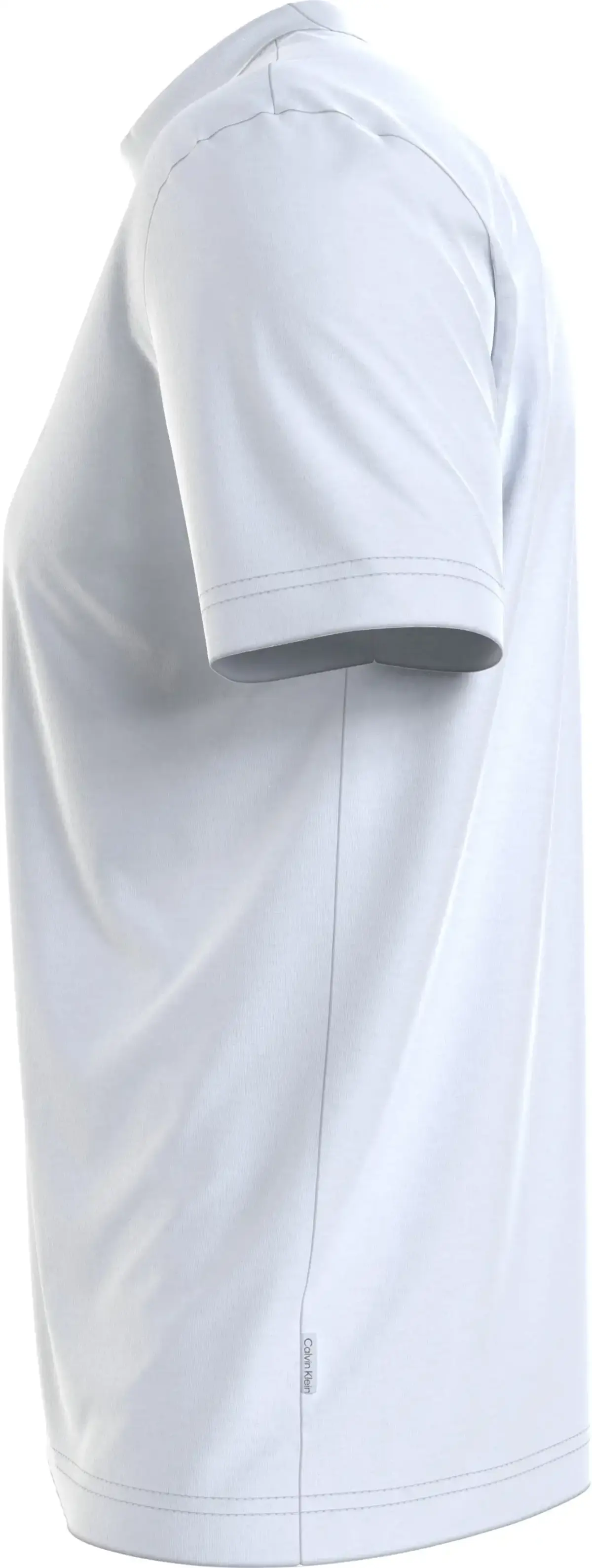 Calvin Klein SMOOTH COTTON MOCK T Erkek Beyaz T-Shirt