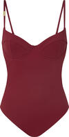 Calvin Klein BALCONETTE ONE PIECE Kadın Bordo Mayo
