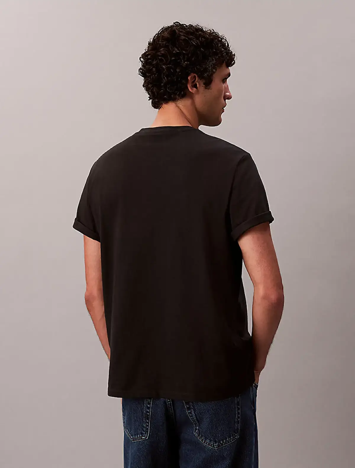 Calvin Klein SS Hero Monologo Tee 20s Siyah Erkek Tişört
