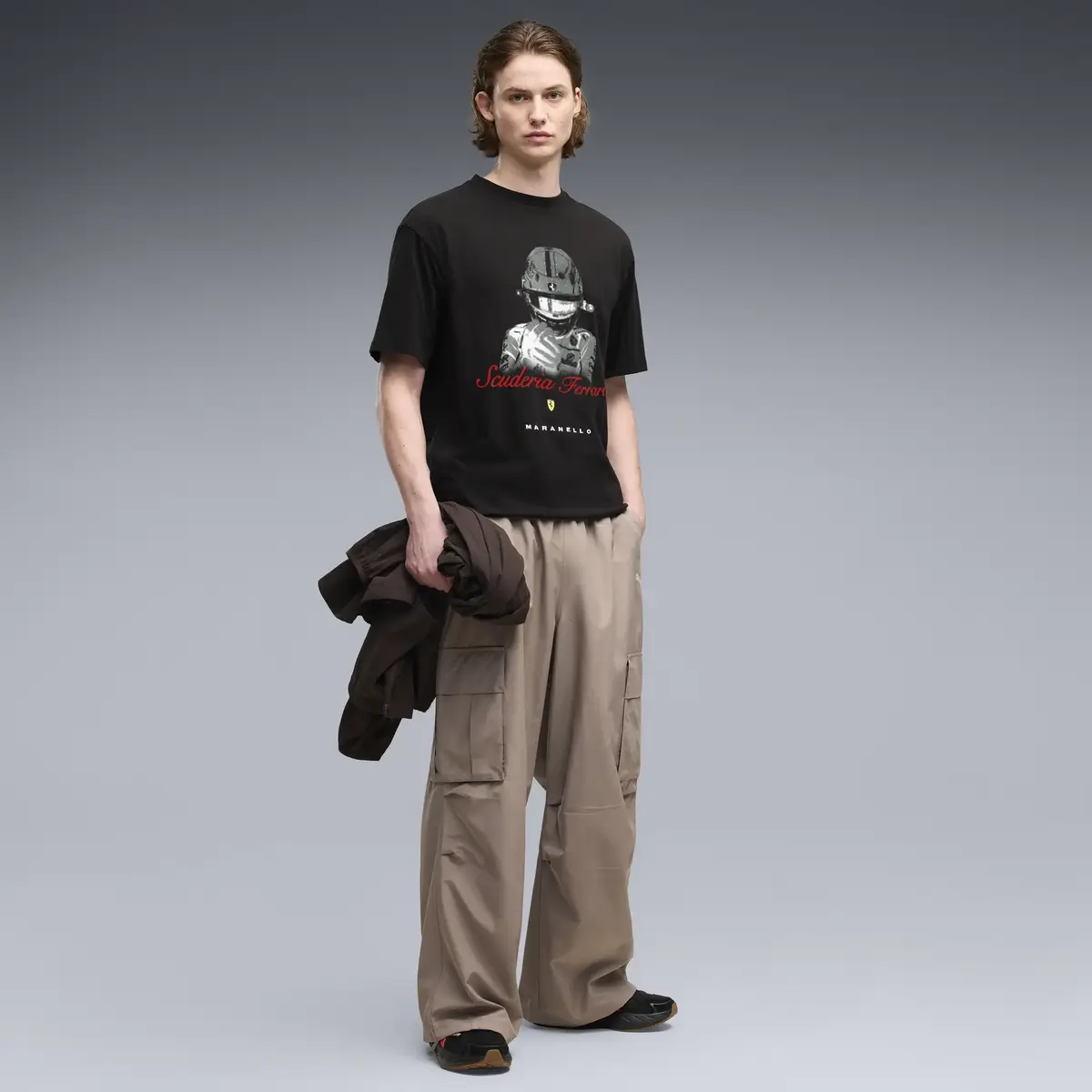 PUMA Ferrari Graphic Tee 2 Siyah Erkek T-Shirt & Polo