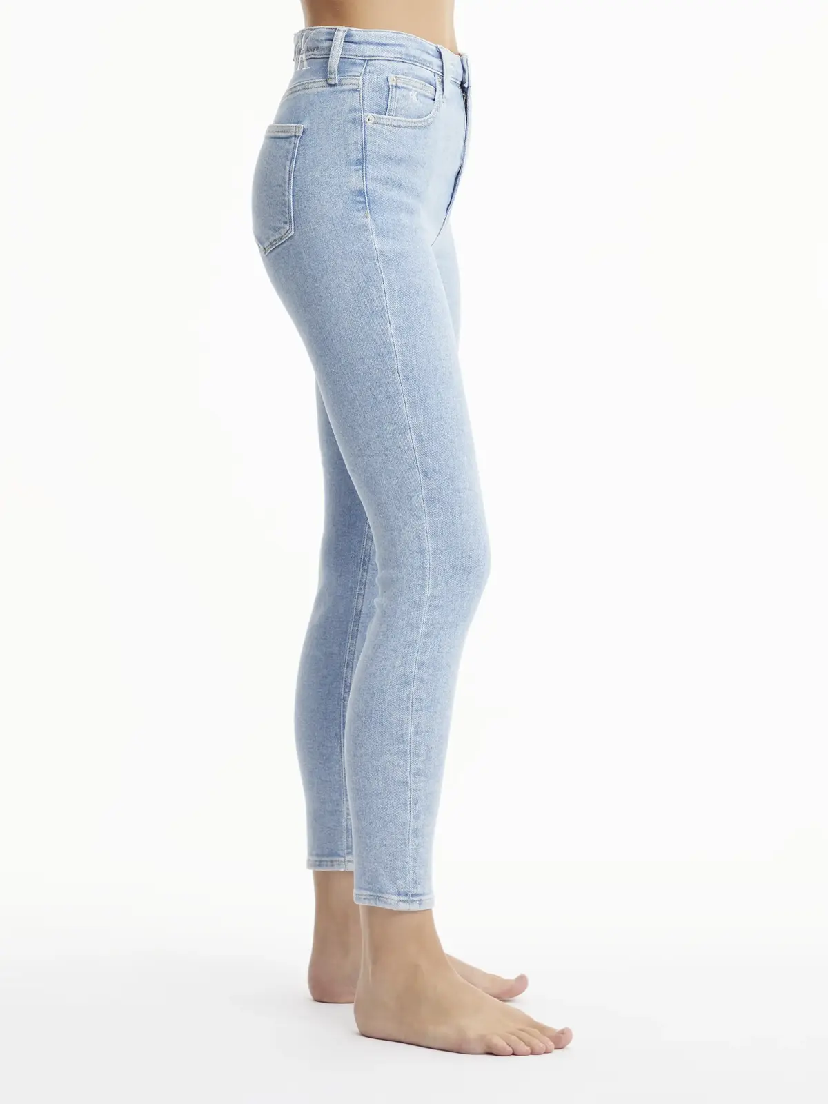 Calvin Klein HIGH RISE SKINNY ANK Kadın Mavi Kot Pantolon