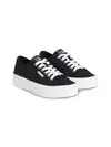 Calvin Klein VULC FLATFORM CTN LO Siyah Kadın Spor Ayakkabı & Sneaker