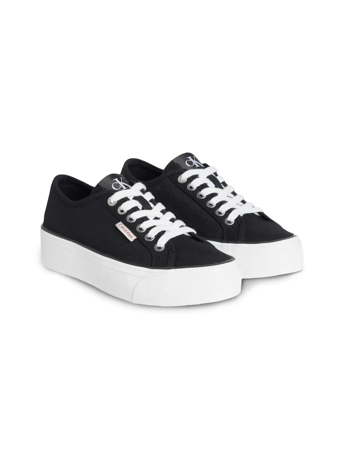 Calvin Klein VULC FLATFORM CTN LO Siyah Kadın Spor Ayakkabı & Sneaker