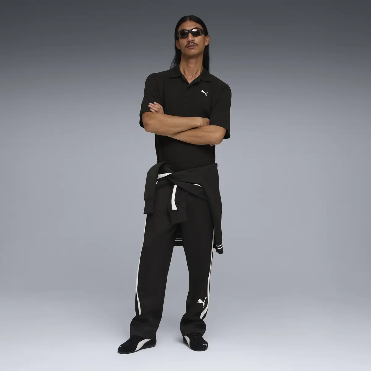 Puma WARDROBE ESS Boxy Polo Siyah Erkek Polo T-Shirt