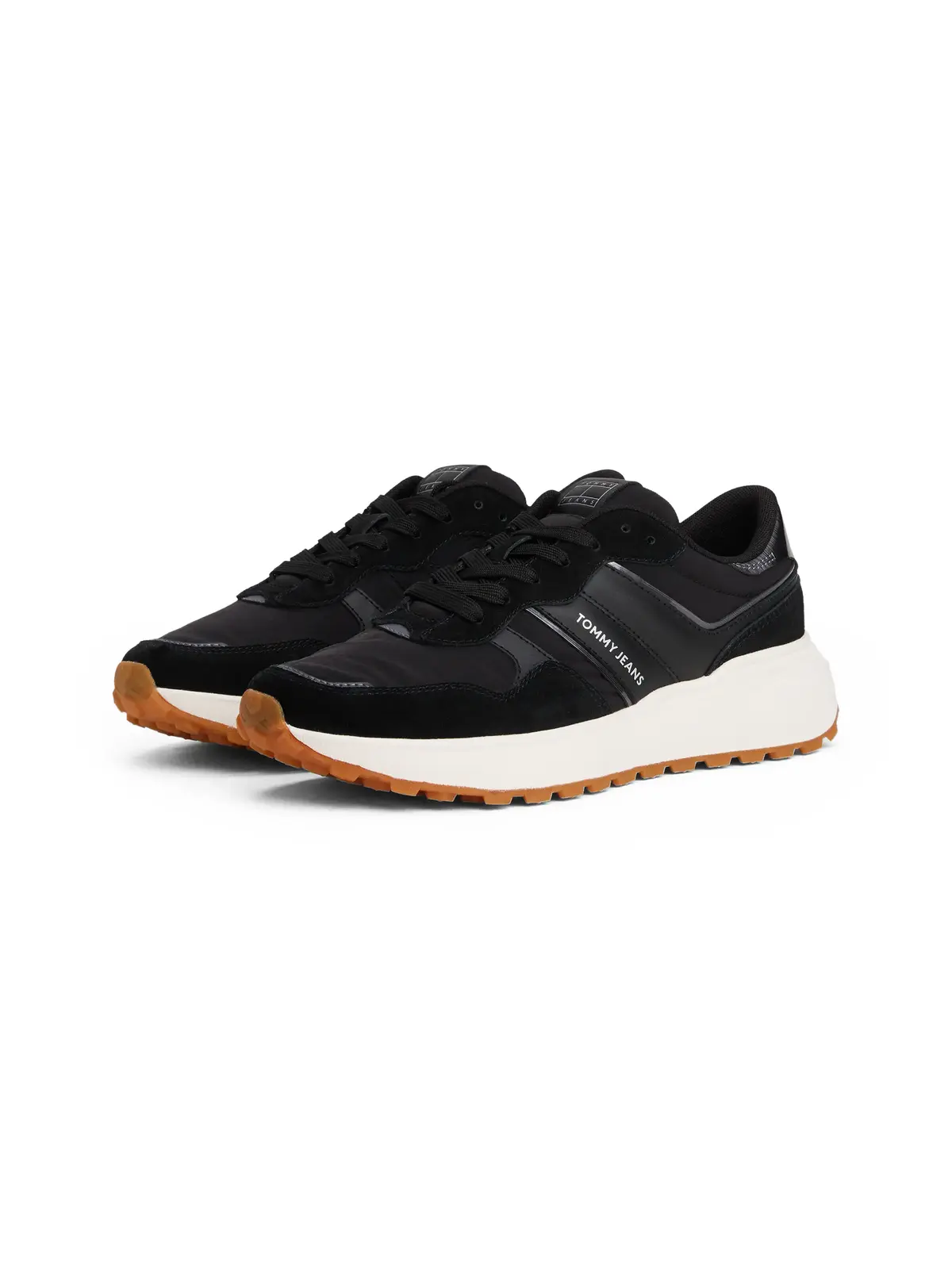 Tommy Hilfiger TJW CLEATED RUNNER Siyah Kadın Spor Ayakkabı & Sneaker