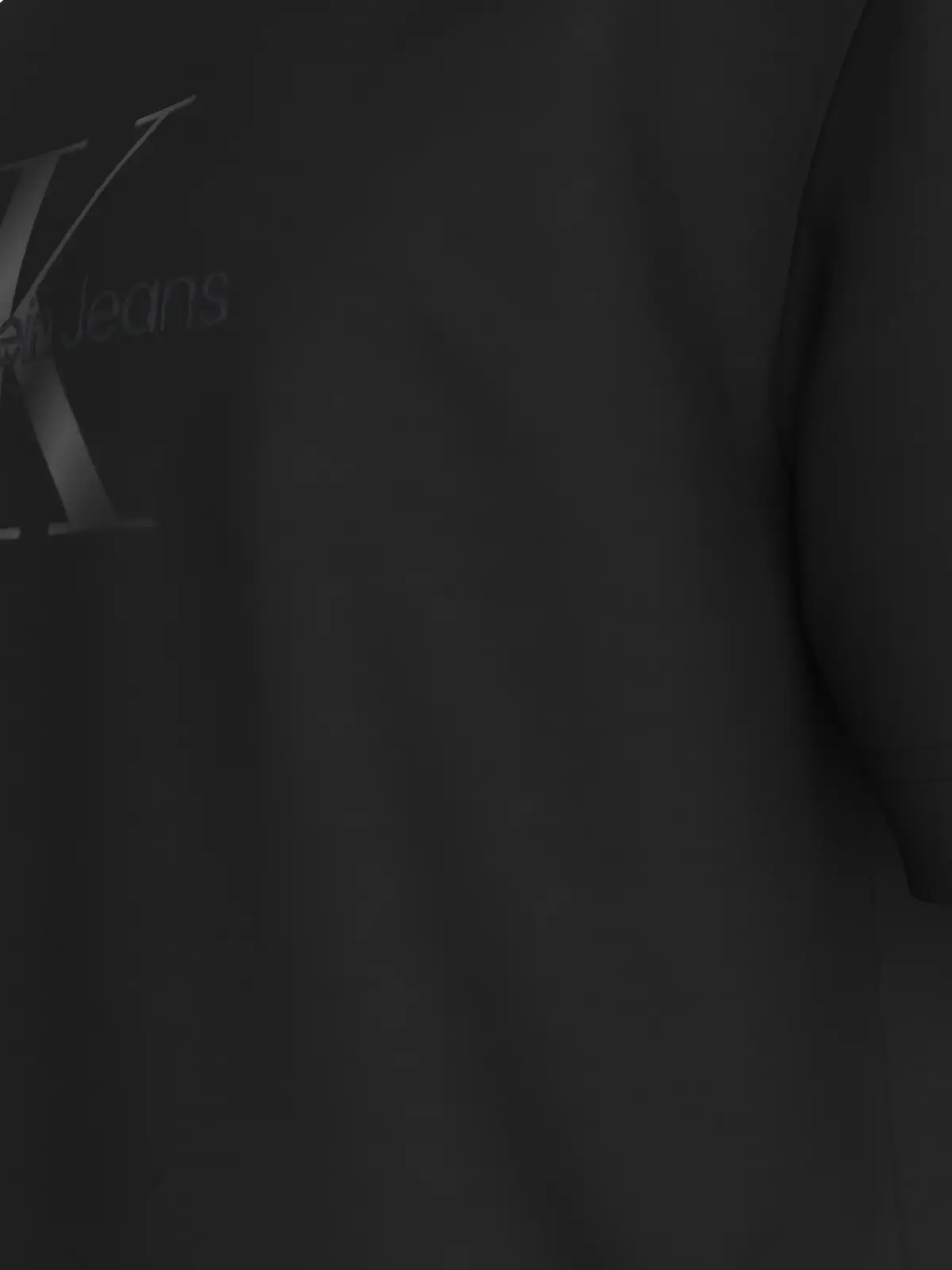 Calvin Klein SHINY MONOLOGO TEE, BEH Siyah Erkek T-Shirt & Polo