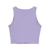 PUMA WARDROBE ESS Ribbed Crop Top Mor Kadın Crop