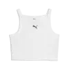 Puma ESS Ribbed Crop Top Beyaz Kadın Askılı T-shirt