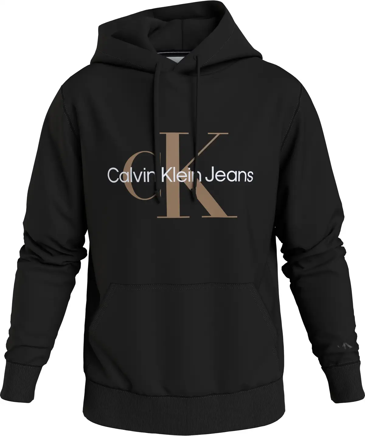 Calvin Klein SEASONAL MONOLOGO RE Erkek Siyah Hoodie