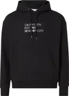Calvin Klein MIXED PRINT STENCIL Erkek Siyah Hoodie