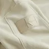Calvin Klein VELVET CORDUROY HOOD Erkek Krem Hoodie
