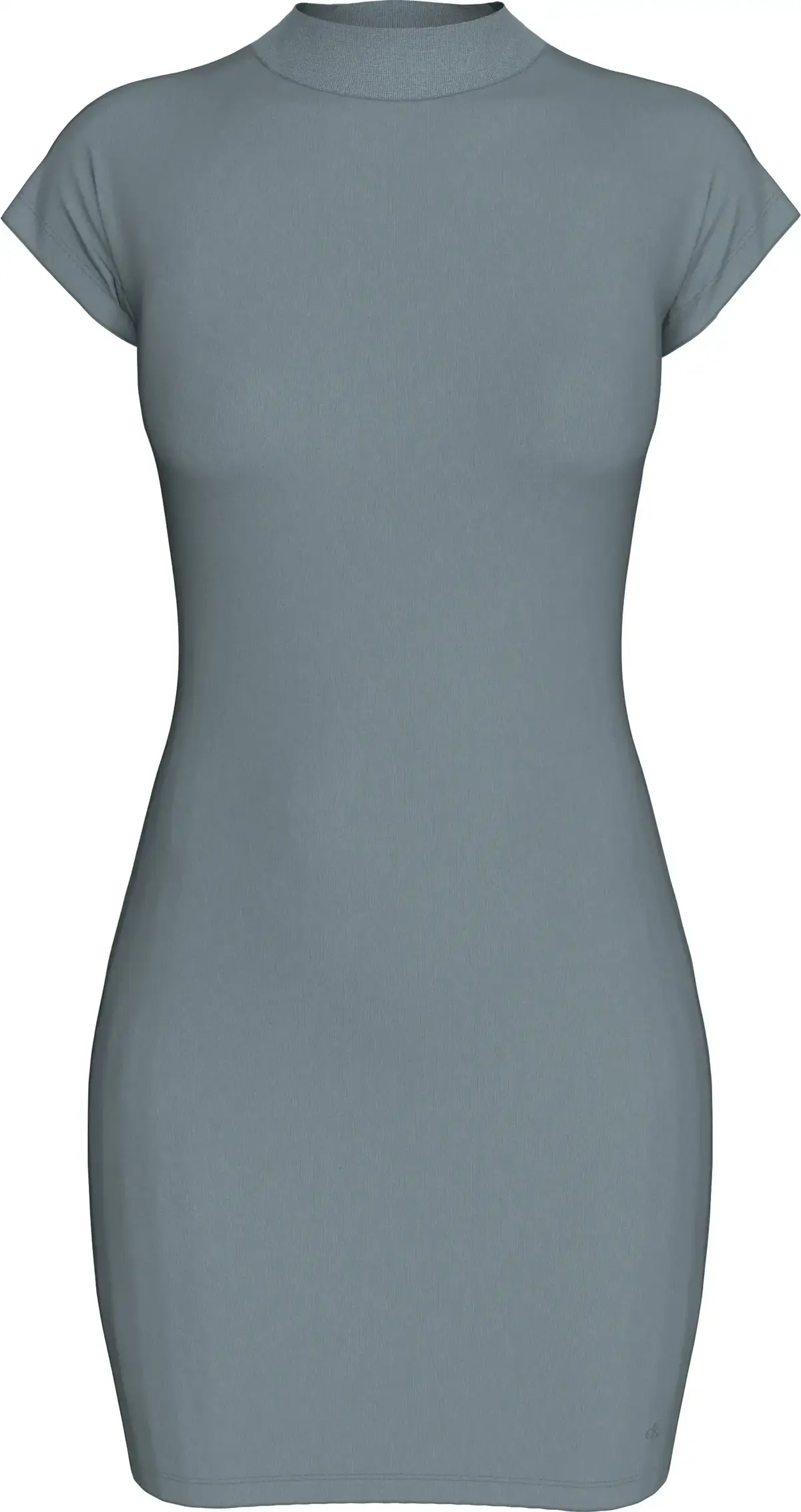 Calvin Klein WASHED CAP SLEEVE DR, PC2 Yeşil Kadın Elbise-Etek