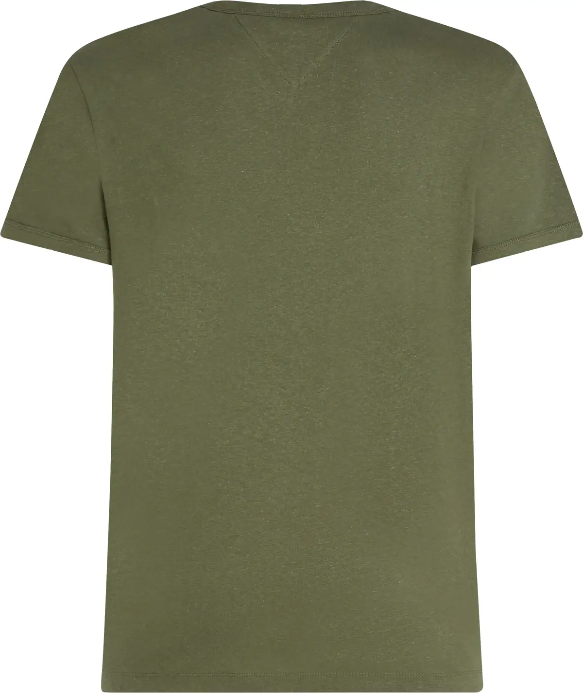 Tommy Hilfiger COTTON LINEN TEE, PLI Yeşil Erkek T-Shirt & Polo