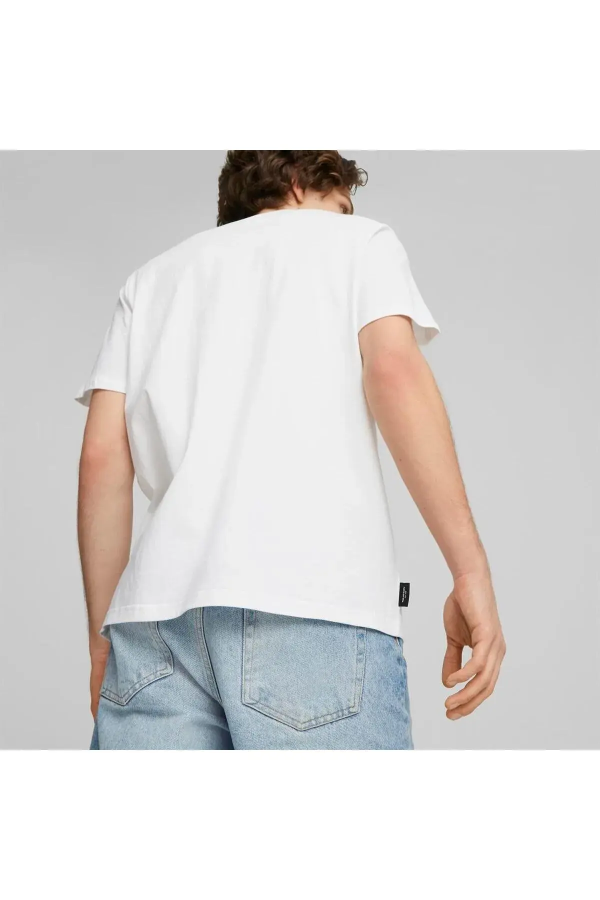 Puma GRAPHICS LE PUMA Tee Beyaz Erkek T-Shirt