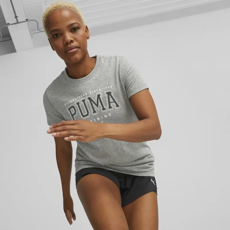 Puma Womens Graphic Tee Fit Siyah Kadın T-shirt