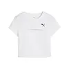 PUMA WARDROBE ESS Baby Tee Beyaz Kadın Crop