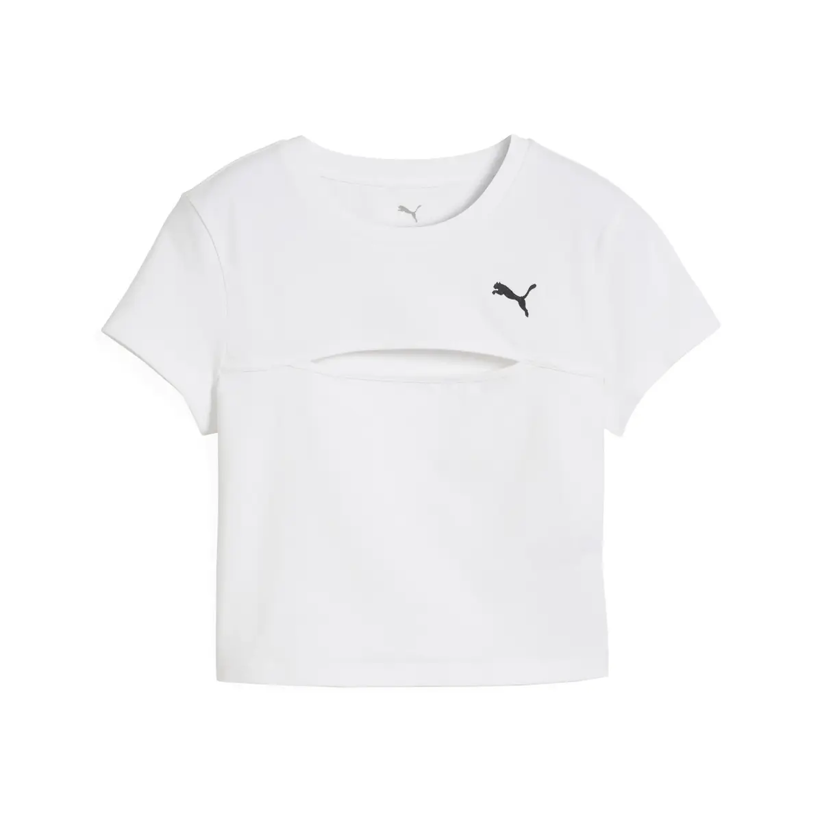 PUMA WARDROBE ESS Baby Tee Beyaz Kadın Crop