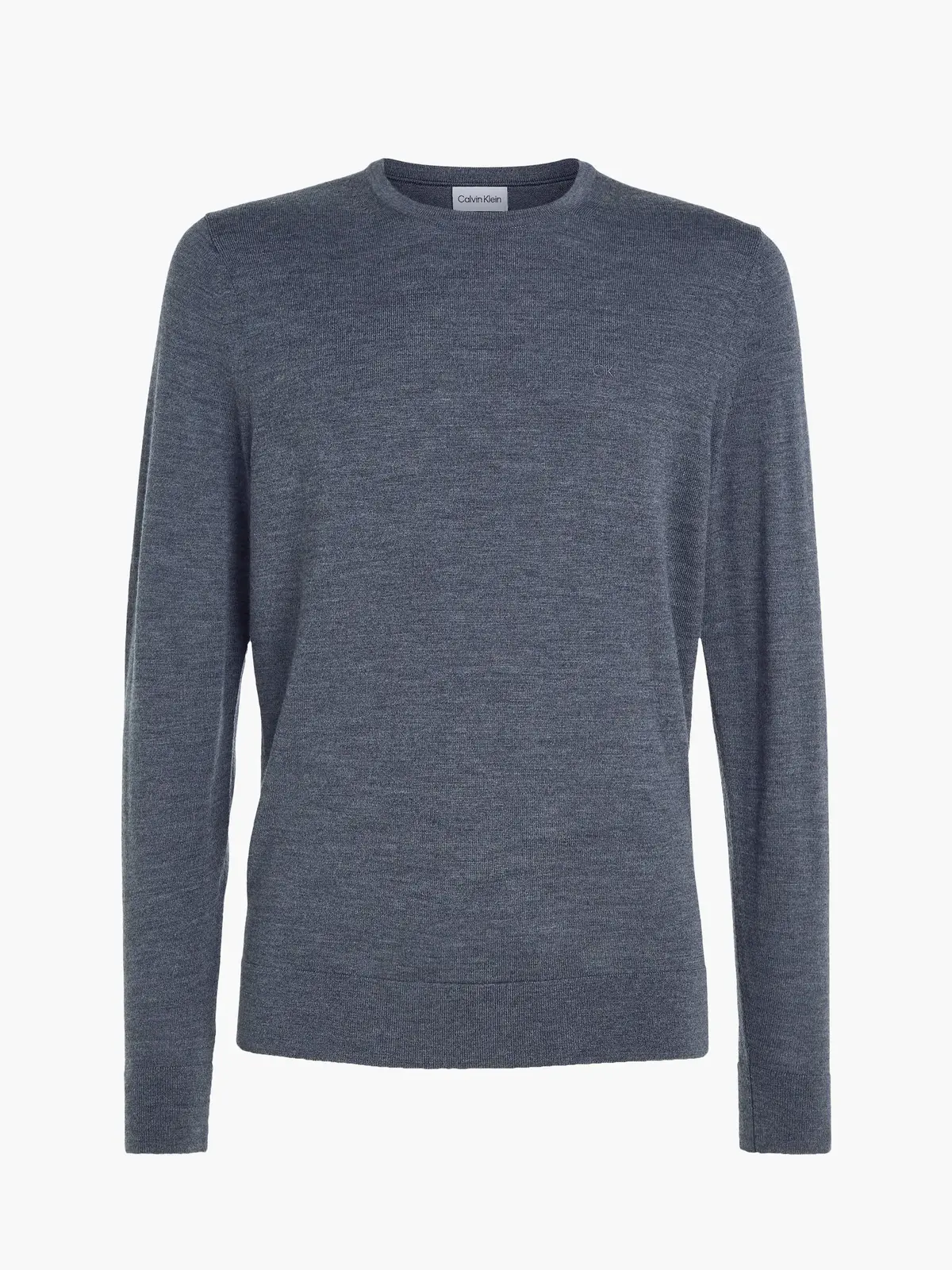 Calvin Klein MERINO RWS CREW NECK Erkek Gri Kazak