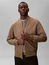 Calvin Klein LS MATTE BOMBER JACK Kahverengi Erkek Fermuarlı Ceket