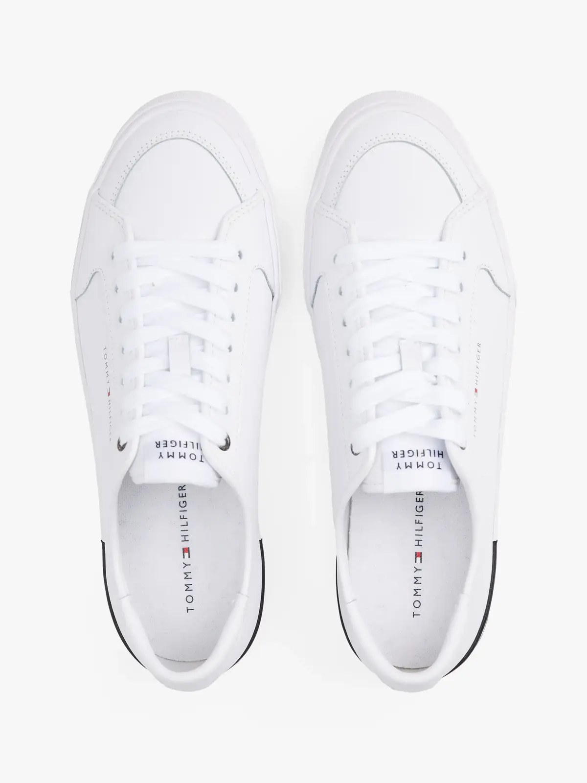 Tommy Hilfiger CORE CORPORATE VULC, YBS Beyaz Erkek Spor Ayakkabı & Sneaker