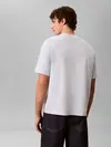 Calvin Klein SS 16S LINEN APPLIQU, CIQ Beyaz Erkek T-Shirt
