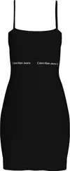 Calvin Klein LOGO ELASTIC STRAPPY, BEH Siyah Kadın Elbise-Etek