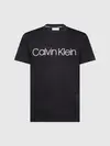 Calvin Klein COTTON FRONT LOGO T- Erkek Siyah T-Shirt