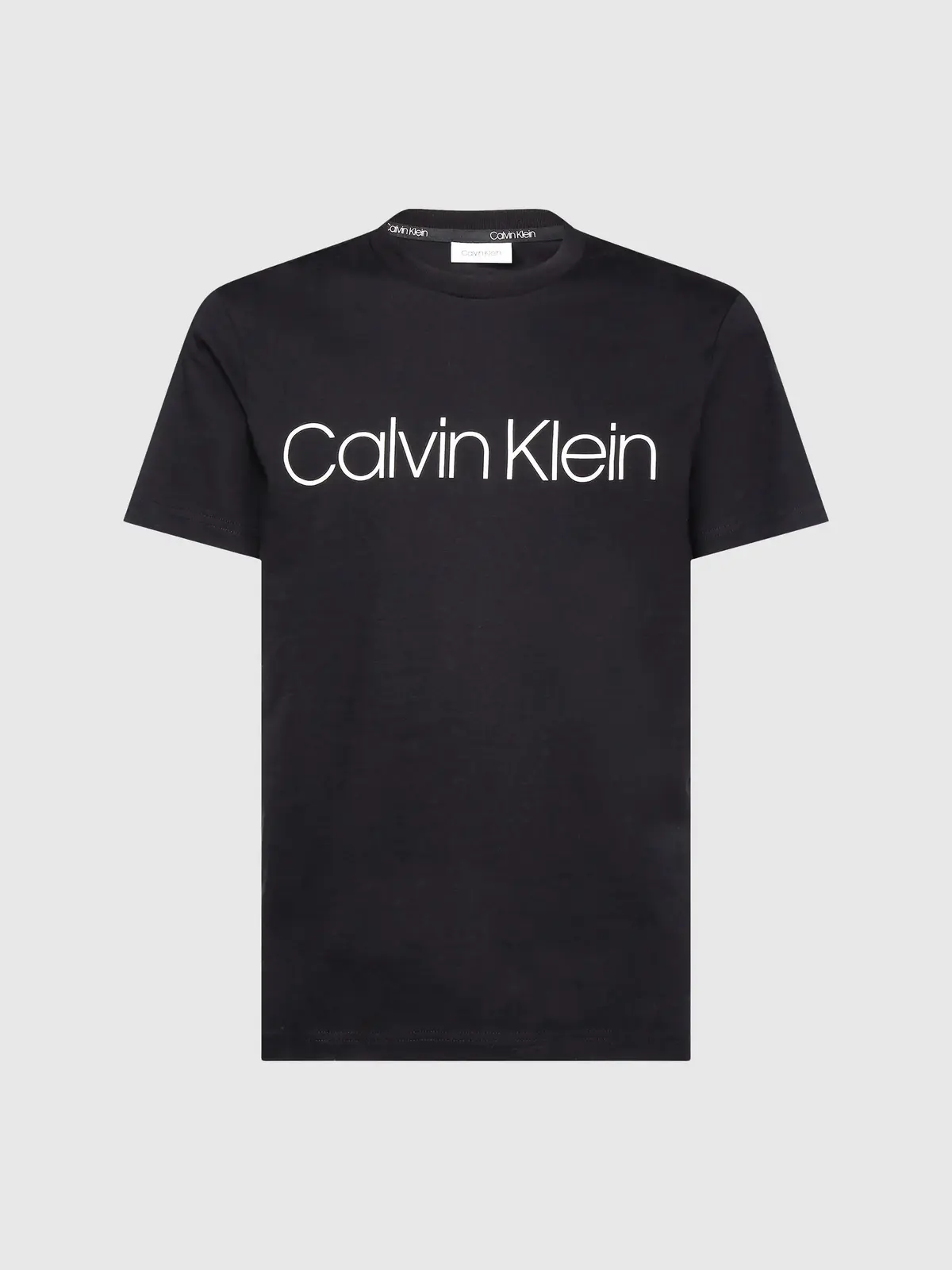 Calvin Klein COTTON FRONT LOGO T- Erkek Siyah T-Shirt