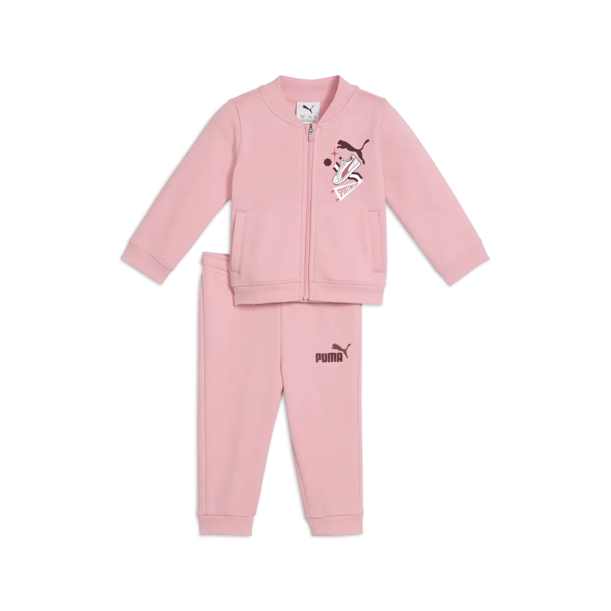 Puma Full-Zip Set Pembe Unisex Eşofman Takımı