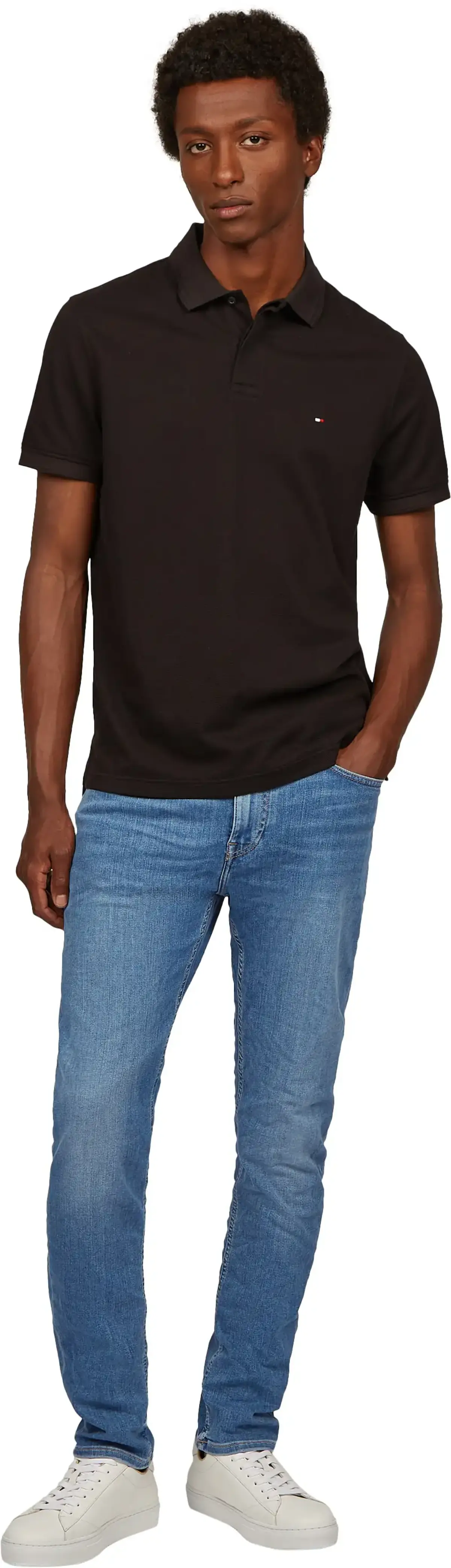 Tommy Hilfiger SLIM BLEECKER PSTR F, 1BC Mavi Erkek Jean Pantolon