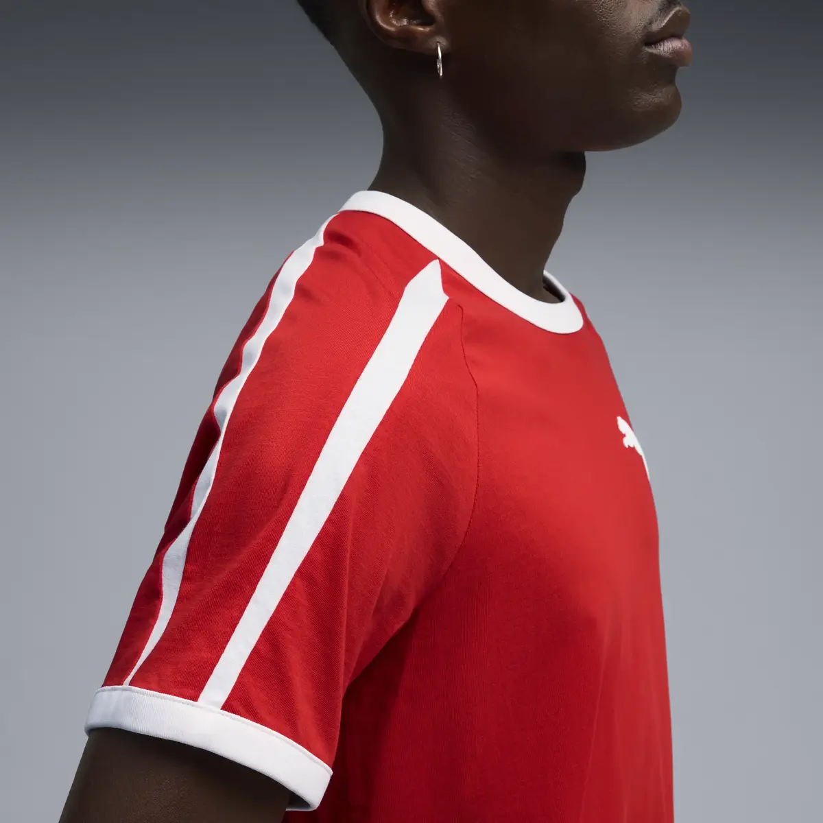PUMA T7 Ringer Tee Kırmızı Erkek T-Shirt