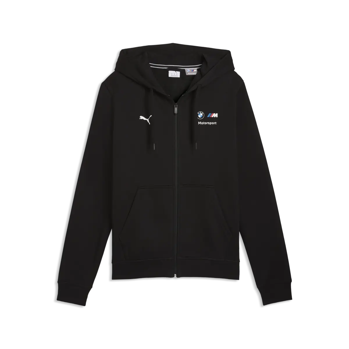 Puma BMW MMS Ess Fleece Jacket Siyah Erkek Fermuarlı Kapüşonlu Sweatshirt