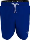Calvin Klein MEDIUM DOUBLE WAISTB Erkek Mavi Deniz Şortu