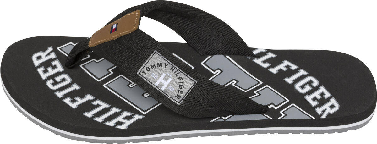 Tommy Hilfiger ESSENTIAL TH BEACH S Erkek Siyah Terlik
