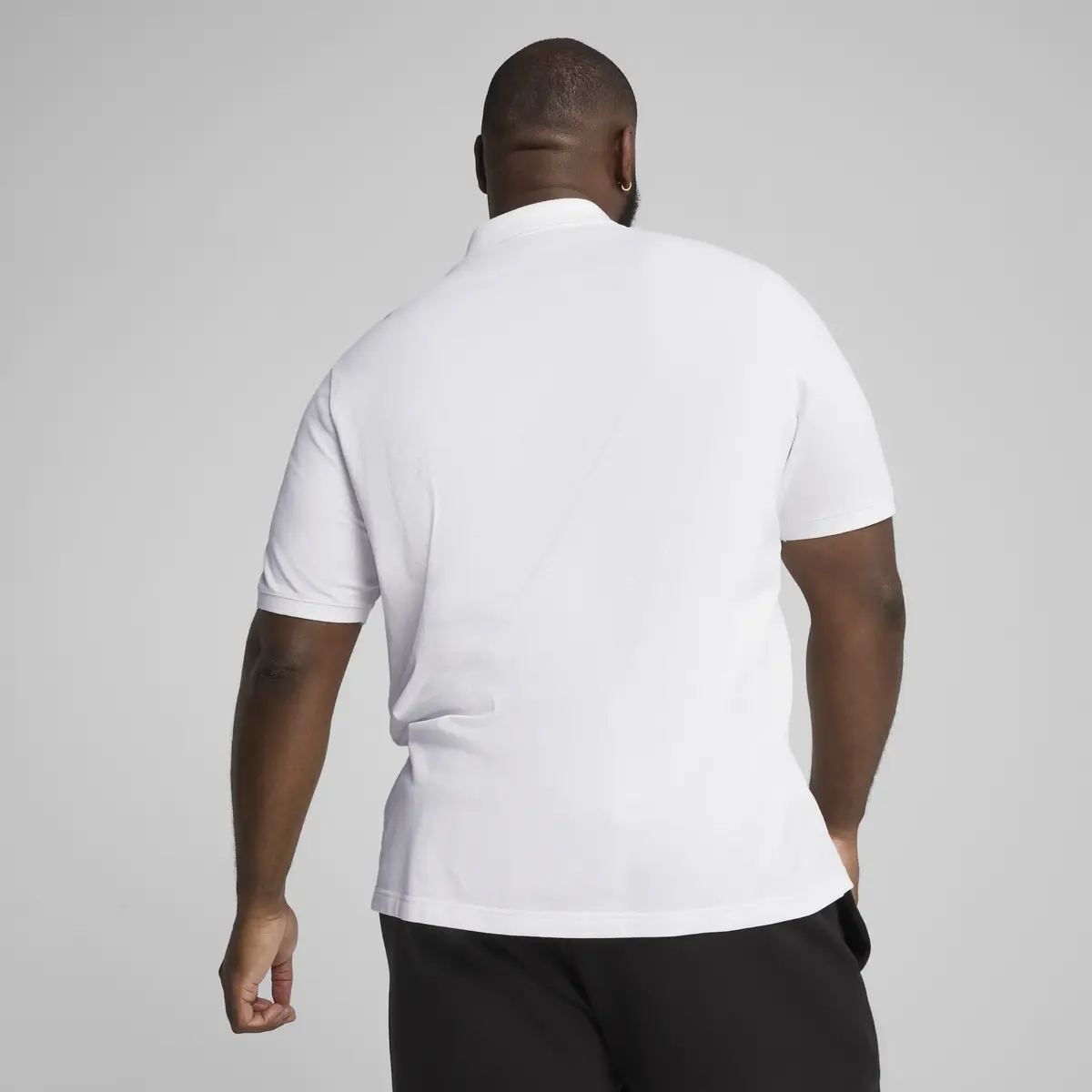 Puma ESS No. 1 Logo Pique Polo Beyaz Erkek T-Shirt & Polo