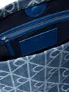 Calvin Klein EMBLEM AOP DENIM BUC Mavi Kot Kumaşı Omuz Çantası