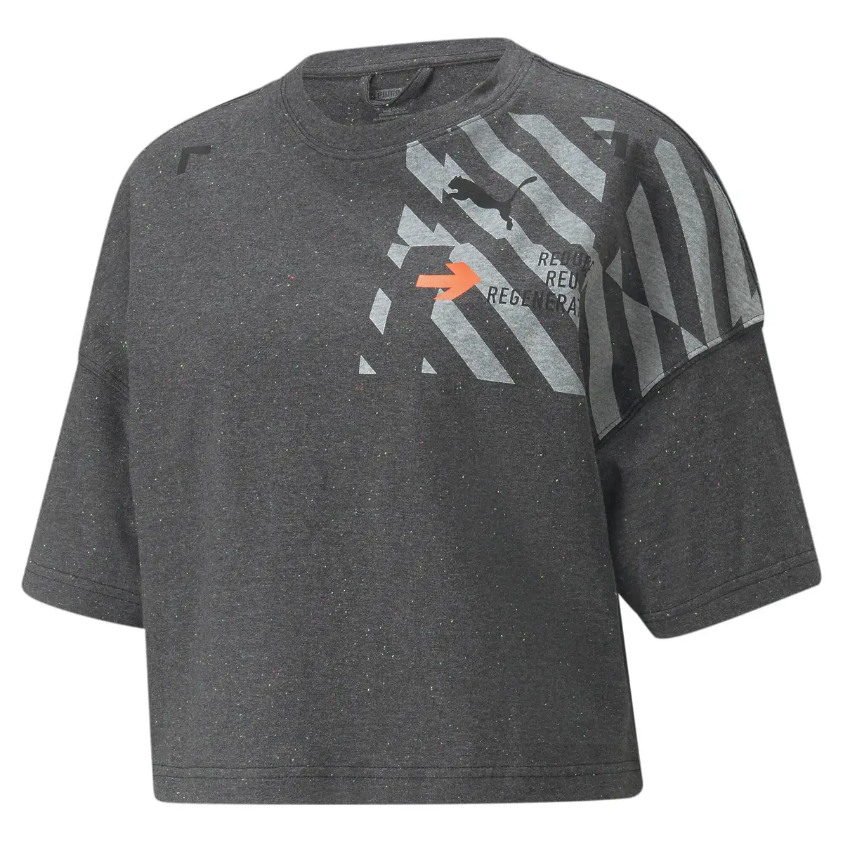 Puma RE:Collection Oversized Tee Dark Gray He Gri Kadın T-Shirt