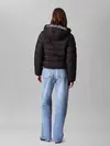 Calvin Klein LIGHTWEIGHT LOGO PUF, UB1 Siyah Kadın Mont