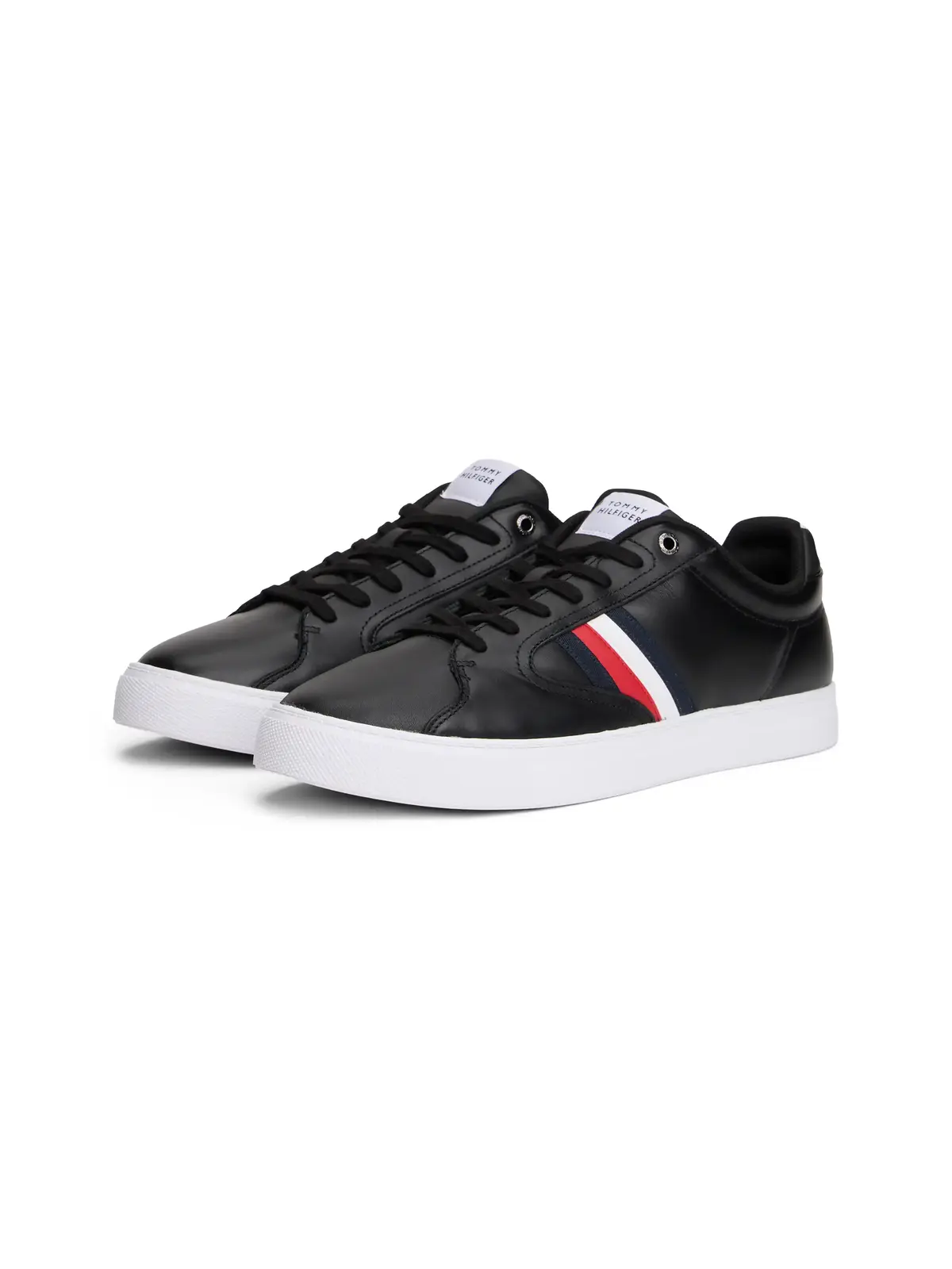 Tommy Hilfiger ICON COURT STRIPES Siyah Erkek Spor Ayakkabı & Sneaker