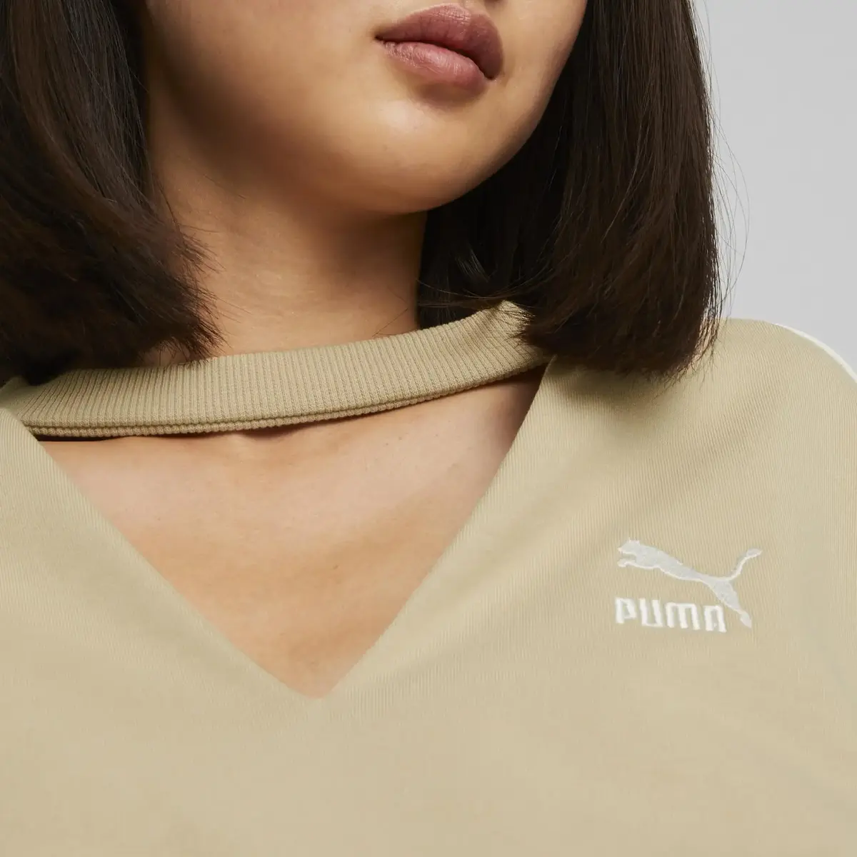 Puma T7 Crew Bej Kadın Sweatshirt