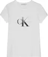 Calvin Klein GRADIENT MONOGRAM T- Kadın Beyaz T-Shirt