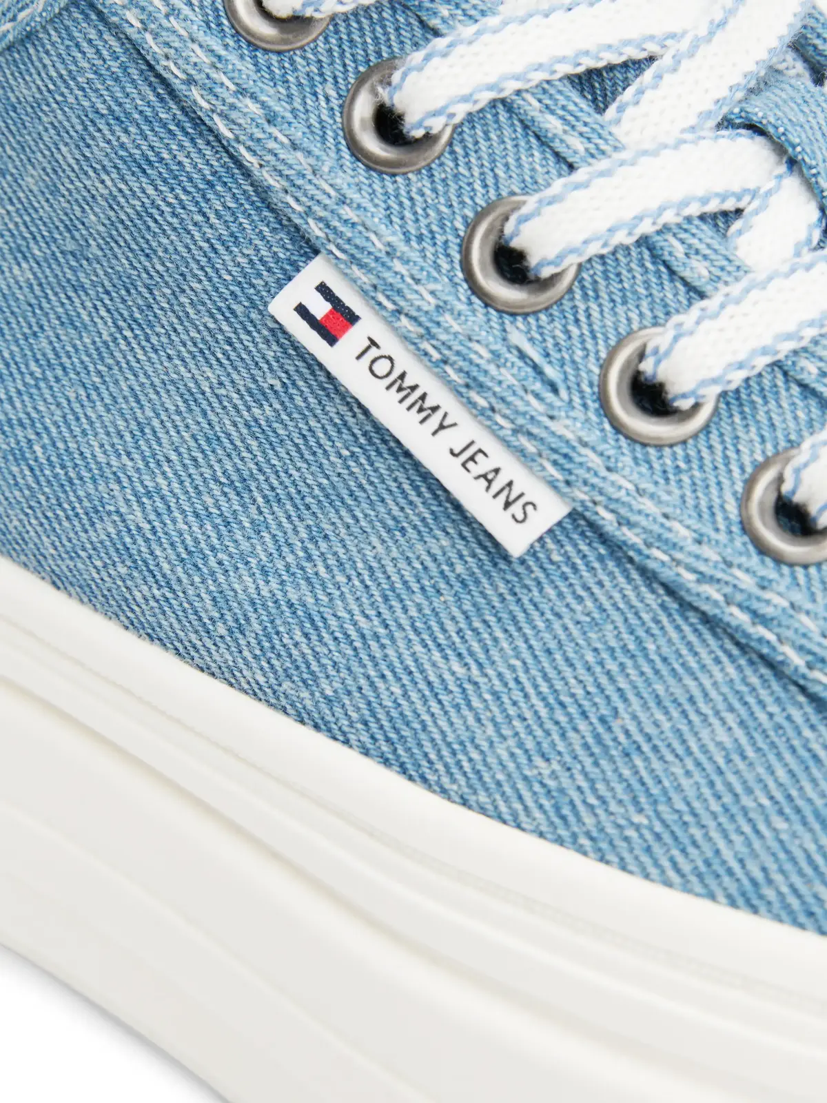 Tommy Hilfiger TJW FOXING FLATFORM Mavi Kadın Spor Ayakkabı & Sneaker
