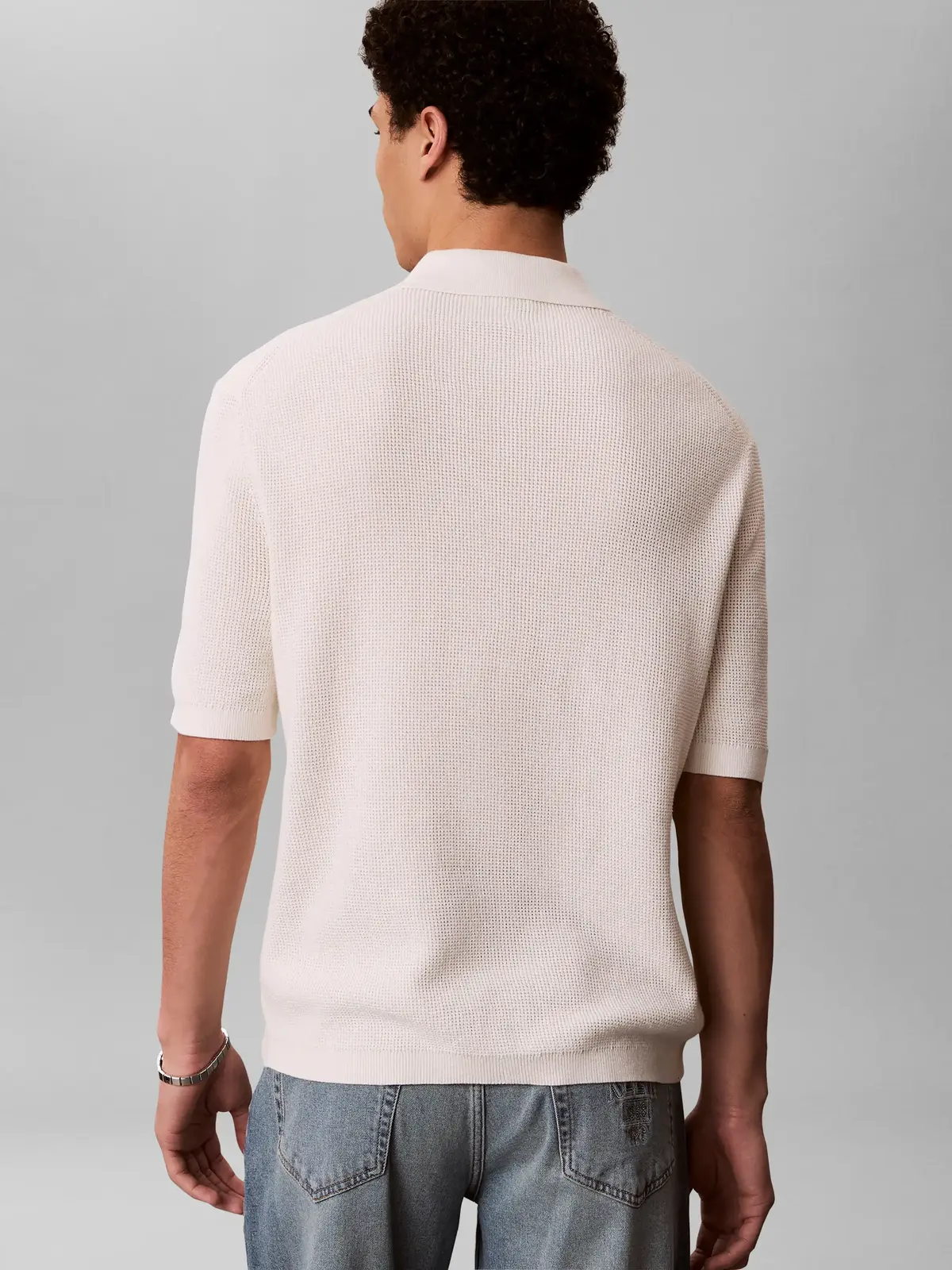 SS COTTON WAFFLE POL, YAS