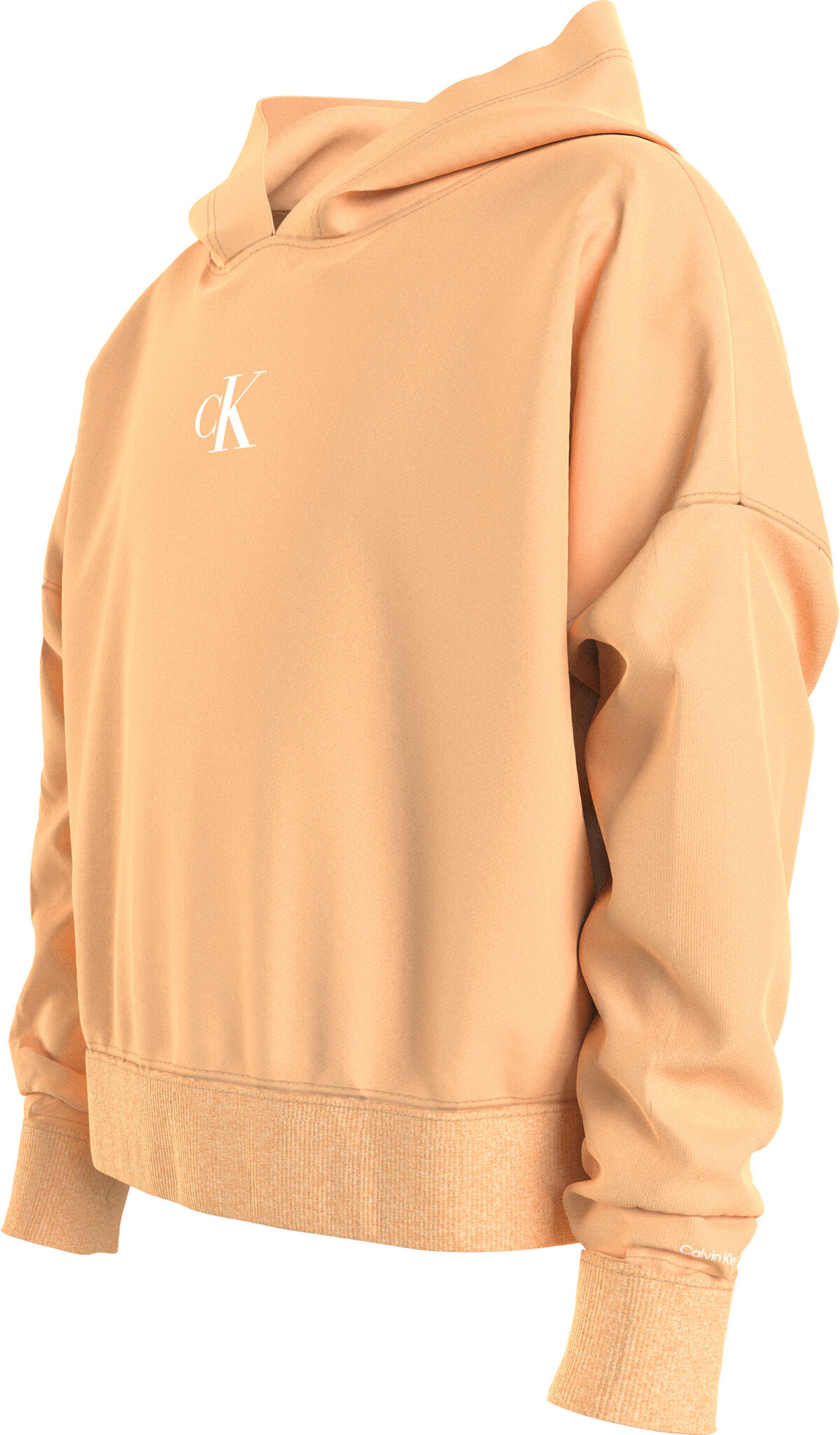 Calvin Klein CK LOGO BOXY HOODIE Kadın Turuncu Hoodie