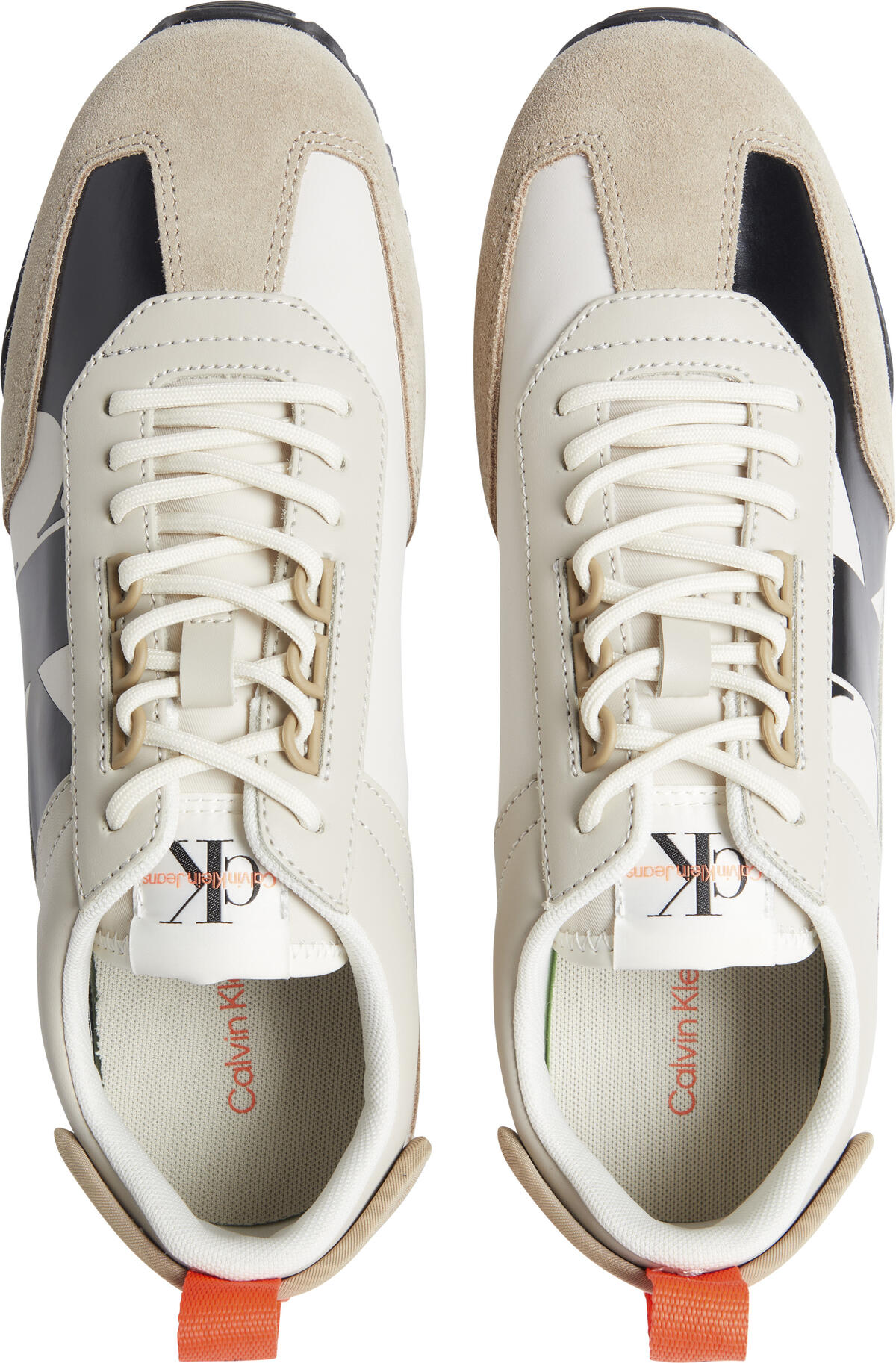 Calvin Klein TOOTHY RUN LACEUP LO Erkek Krem Günlük Spor Ayakkabı