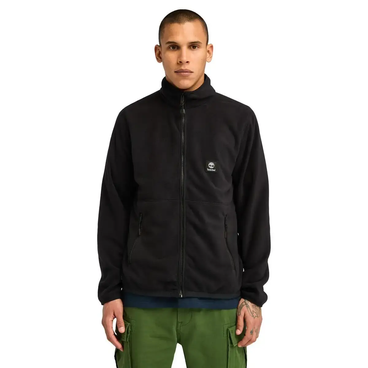 Timberland Full Zip Polar Fleece Siyah Erkek Fermuarlı Ceket