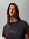 Calvin Klien SS CLASSIC HANDWRITI, 4XN Gri Kadın T-Shirt