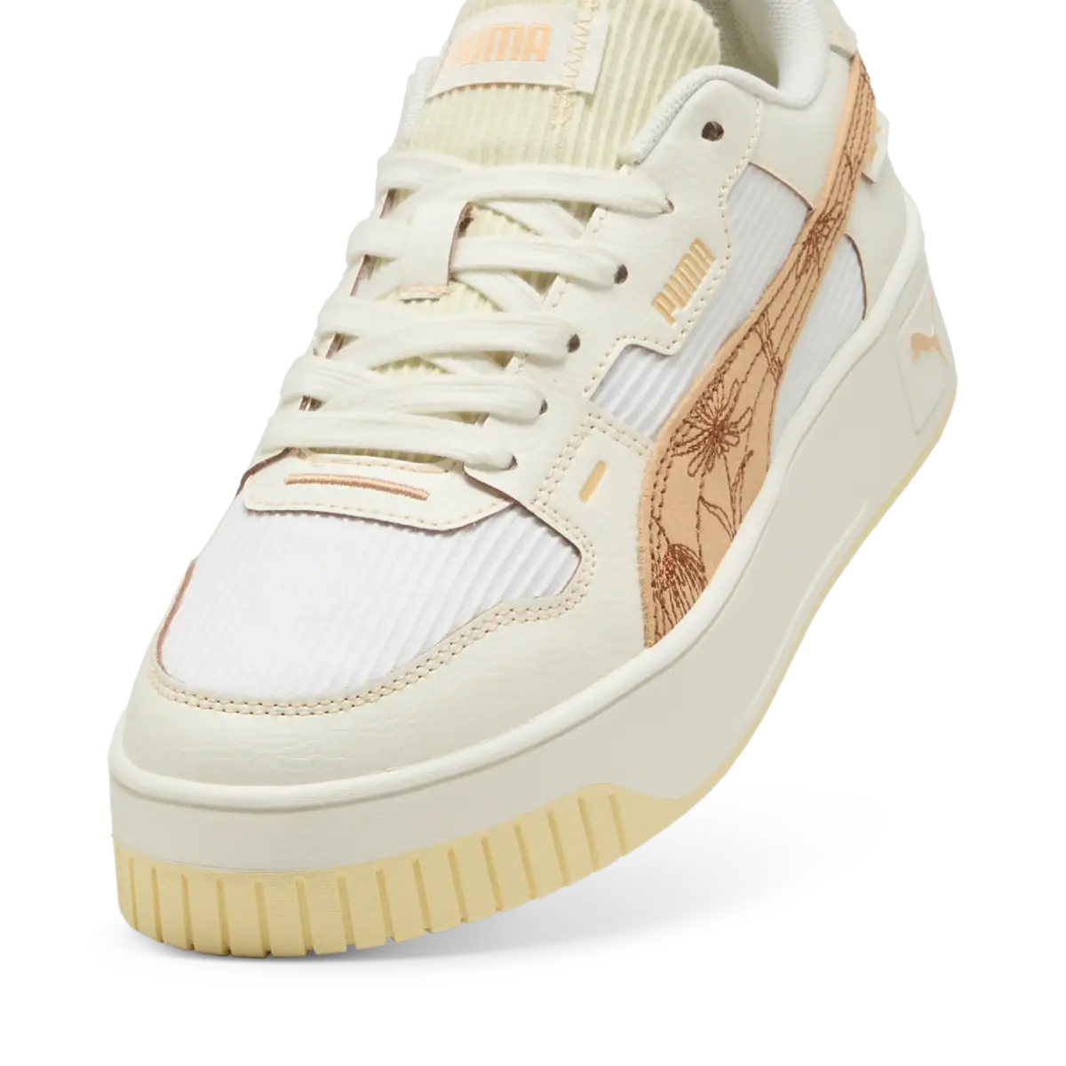 Puma Carina Street Lux Crafted F Krem Kadın Spor Ayakkabı & Sneaker