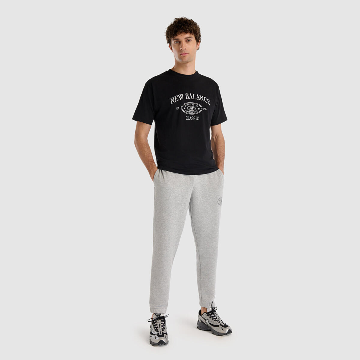 New Balance MNP1508 Erkek Gri Eşofman Altı